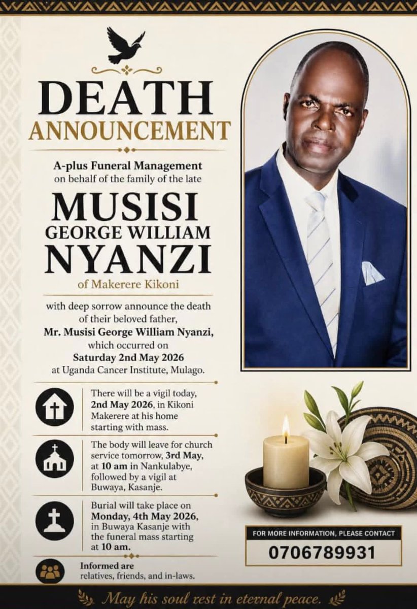KyazzeMuhammed's tweet image. #Rest in peace Tata wa nyanzi mbogo sancer.
