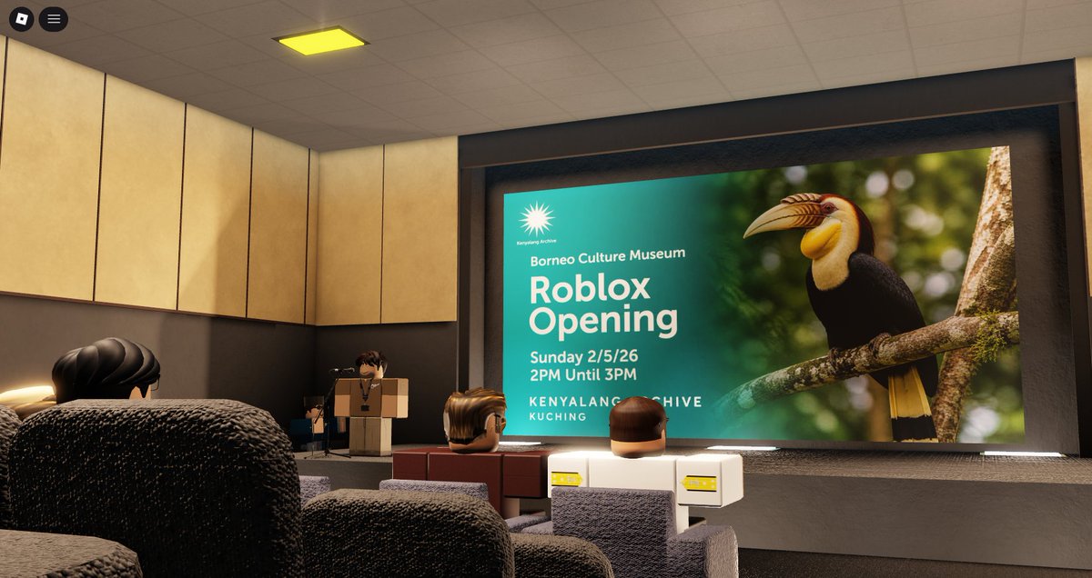 CtanieH's tweet photo. Today, I had the honour of officiating the opening of the Borneo Culture Museum Roblox project by Kenyalang Archive.

I would like to congratulate Itzmars and the entire Kenyalang Archive team for their efforts in preserving and showcasing the rich history and culture of Sarawak. https://t.co/56X6N0oEbK