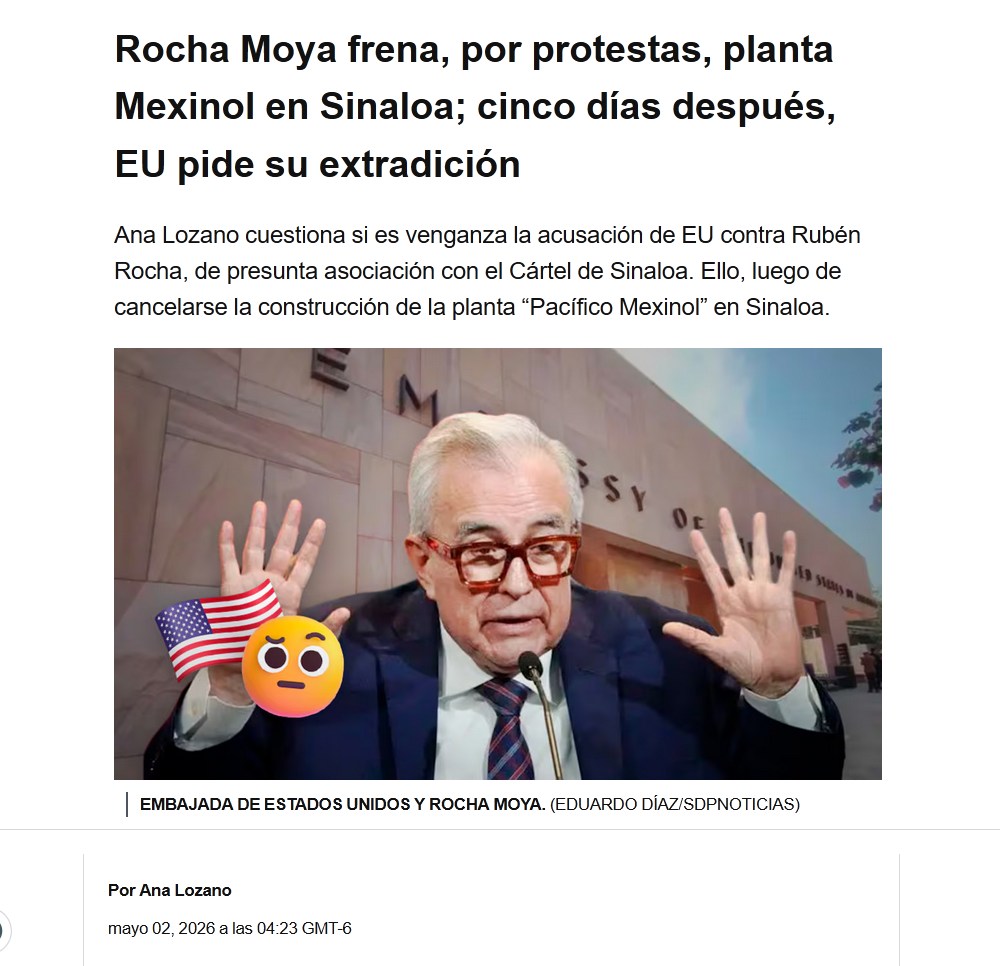 Ahí estaba el embajador de la CIA y en efecto salio muy  enojado que no se puso esa primera piedra como se tuvo que haber puesto.

No se puede descartar que haya sumado.