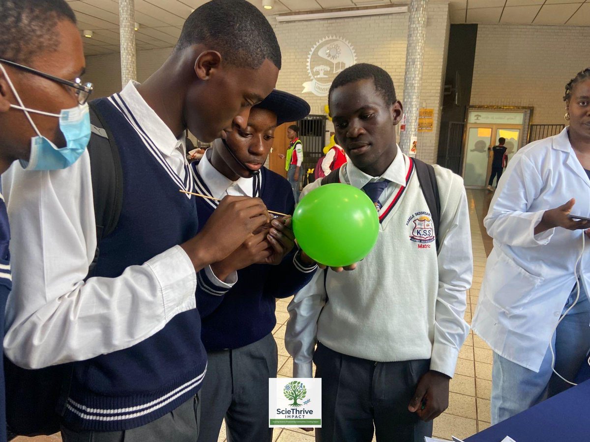 sciethrive's tweet photo. 2 May 2026 At our exhibition stall, learners didn’t just observe they engaged. Through simple, hands-on experiments and interactive displays, they explored science in a way that was practical, exciting, and relatable.

#ScienceForAll #CareerExpo2026 #ScieThriveImpact #STEM https://t.co/EZ1h8BOehR