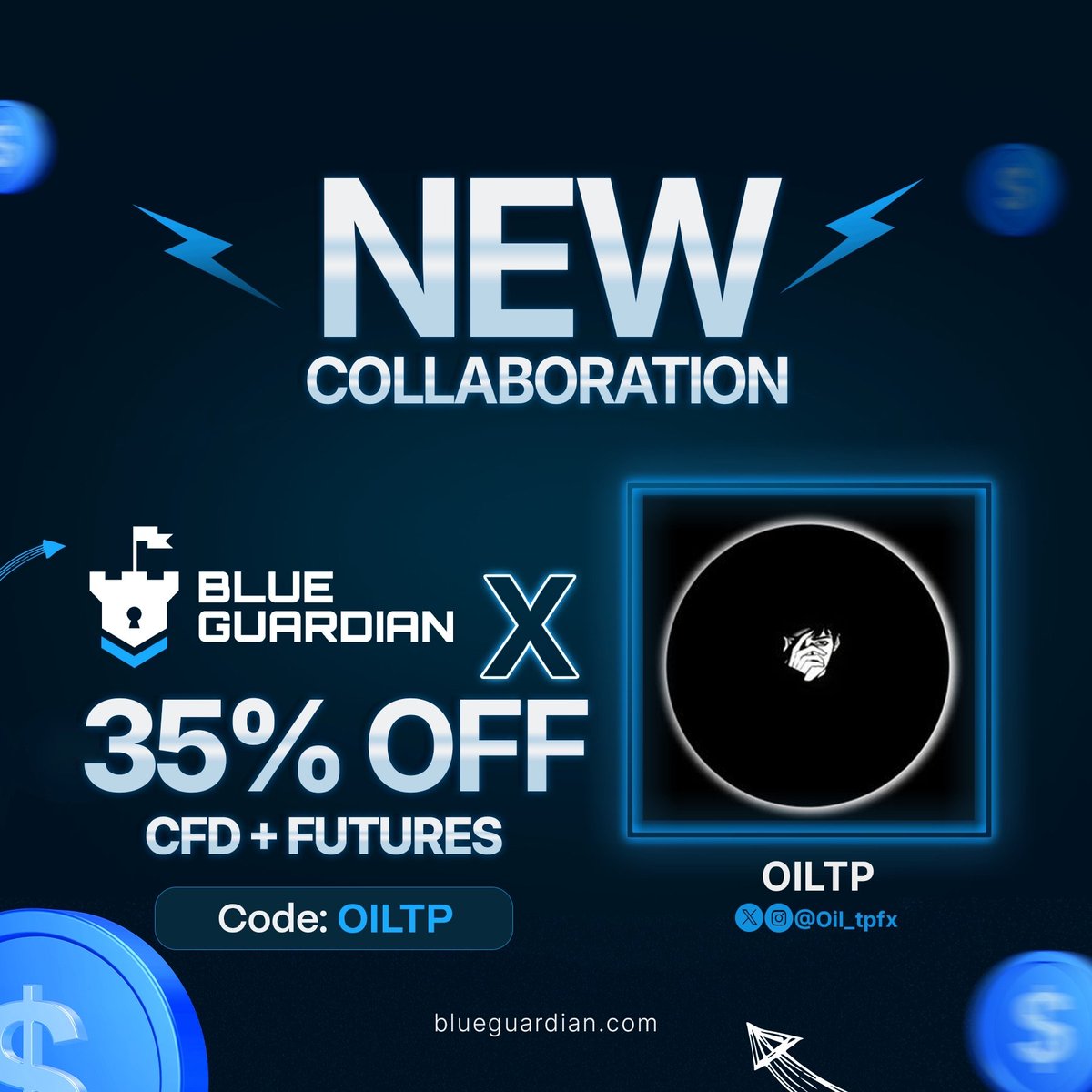 Oil_tpfx's tweet image. Big news! 🚀  

I’m officially a partner with Blueguardian.

Huge respect to the Blueguardian team for building a platform that actually puts traders first. Proud to be working alongside you. Let’s build. 

#Blueguardian #PropTrading #Partnership  

 @Oil_tpfx @BlueGuardiancom