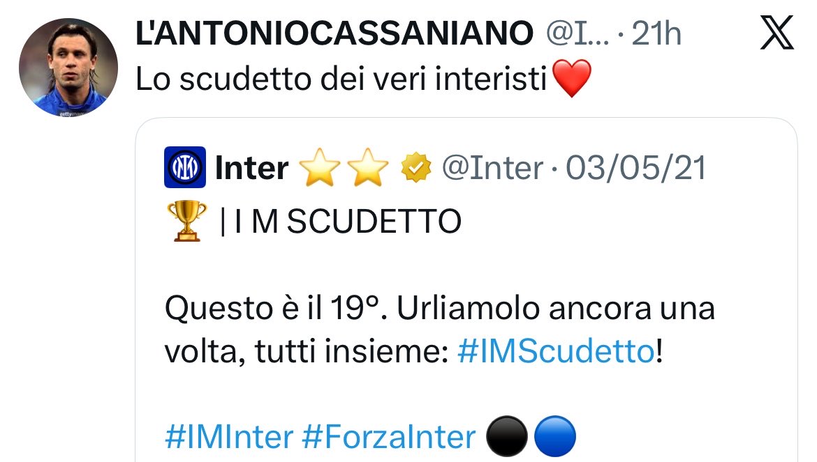 Oggettivamente lo scudetto più brutto di sempre.

Vinto con un anno di ritardo, a porte chiuse, con un gobbo di merda in panchina e giocando 34 partite di calcio fecale dopo due anni di sconfitte umilianti (Colonia + gironi di Champions)