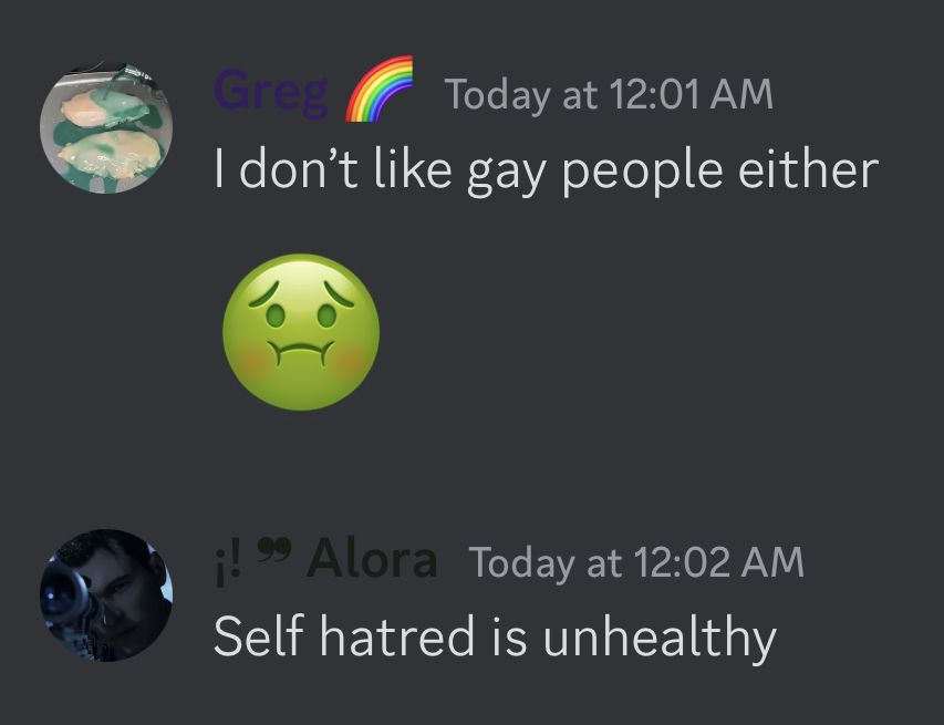 Discord Messages With Threatening Auras tweet media