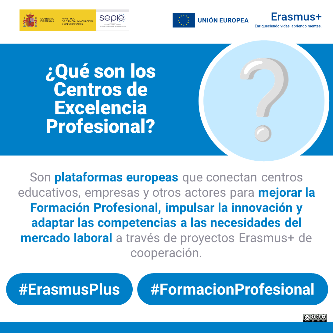 sepiegob's tweet photo. ❓🎓 Los centros de excelencia profesional 🌍🇪🇺, son plataformas europeas que conectan centros educativos, empresas y otros actores para mejorar la Formación Profesional, impulsar la innovación y adaptar las competencias a las necesidades del mercado laboral, ¿los conoces? https://t.co/RunvOCJWdW