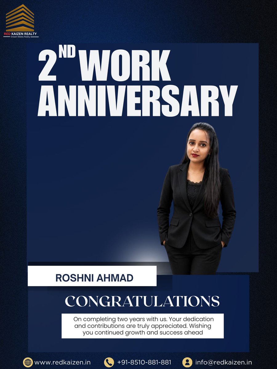 RedKaizen64790's tweet image. Celebrating 2 years of excellence
Your leadership, dedication, and consistent drive have played a key role in our journey. Wishing you continued success and many more milestones ahead.
For more : redkaizen.in
#WorkAnniversary #Leadership #SuccessJourney
