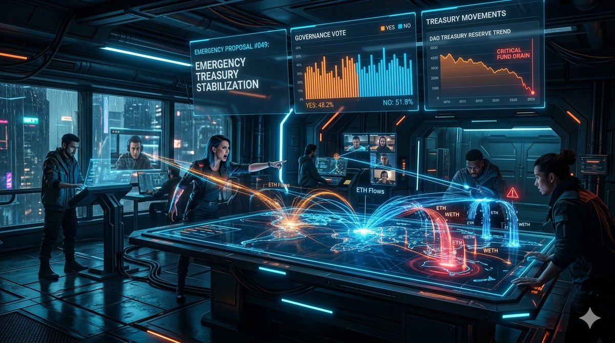 pavelweb3ops's tweet image. DAOs are no longer “communities” ⚡

They’re becoming crisis operators:
→ deploy capital
→ coordinate decisions
→ act on-chain in real time

If your DAO can’t execute under pressure… it’s just a chat.

Full breakdown in Telegram (link in bio) 👇

#Web3 #Crypto #DAO #DeFi 🚀