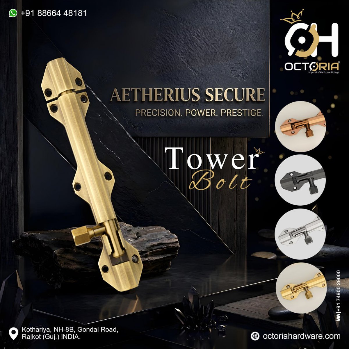 ibais_hardware's tweet image. OCTORIA SALES CORPORATION (RAJKOT)

📞Mr. Ajay Patel - 88 66 44 81 81 
📲ibais.biz/8866448181
.
#TowerBolt #DoorHardware #ArchitecturalHardware #InteriorDesign #HomeSecurity #HardwareFittings #DoorFittings #BuildingMaterials
.
@ibais_hardware