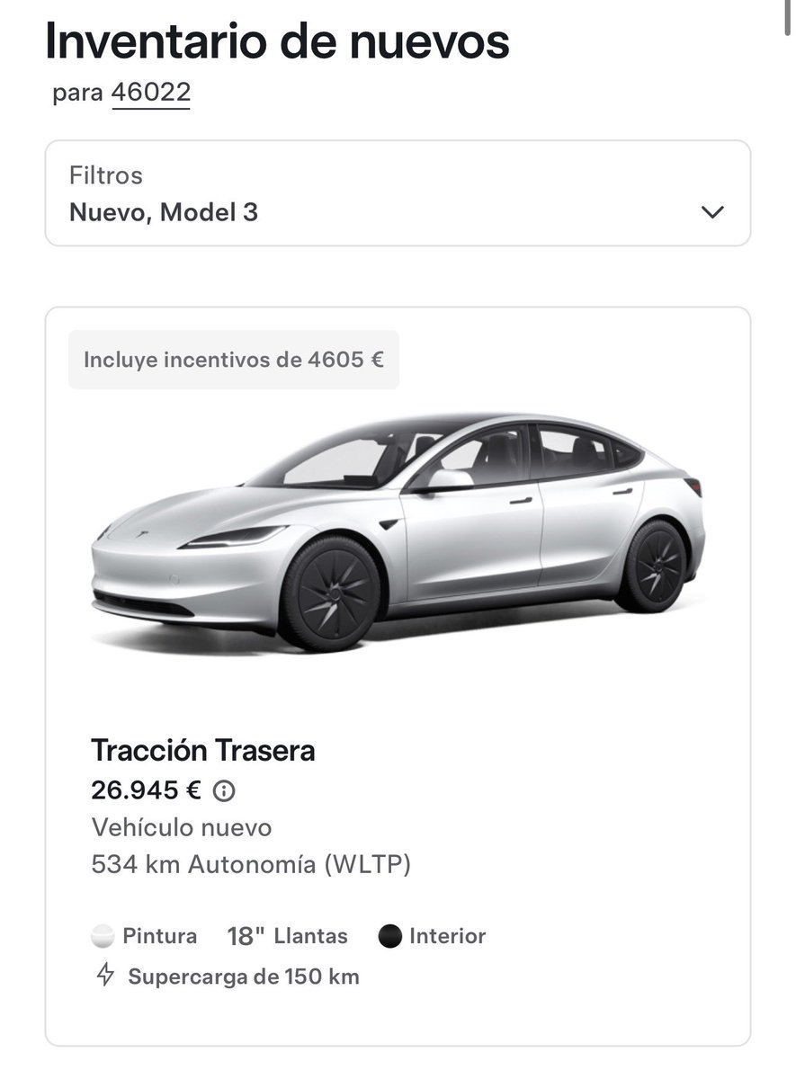 Tesla News España tweet media