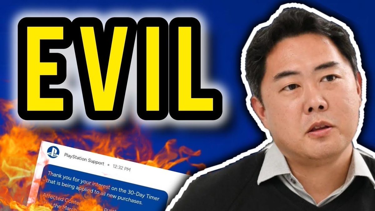 techjunkiejh's tweet image. Sony’s 30-Day DRM: The End of Gaming youtube.com/watch?v=MTjsO0…    #gaming  #GamesTj    #GamingNews #DigitalGames  (video) #DRM  #PS4 #PS5 #PS5Pro   #PSN #Sony #Retail