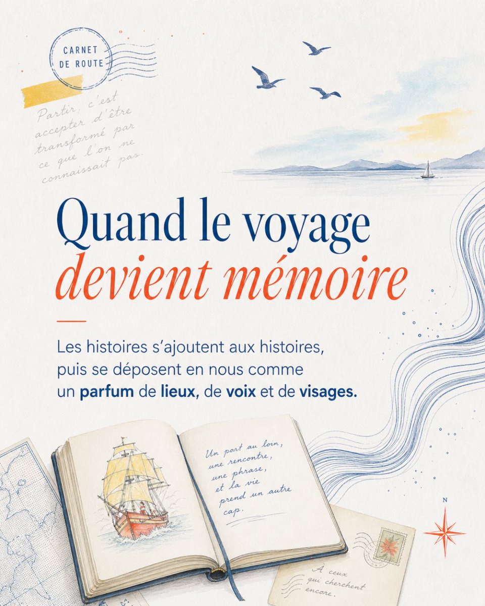 vlbeditions's tweet photo. Une invitation au large, entre journal de voyage, portraits sensibles et mémoire des rencontres. Avec Les Voyageuses, Gérard Bejjani signe un récit qui donne envie de partir — et de revenir avec des histoires.

#booklover https://t.co/jAHnrtTQlN