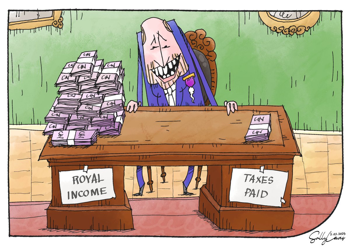 sallylewis488's tweet image. In reality prince william is paying 7m pound to himself when giving tax.
#r4Today #bbclaurak #cartoons