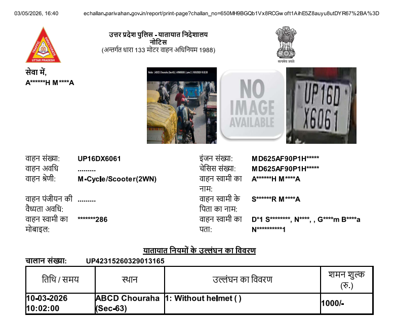 RPTDevendra401's tweet photo. महोदय जैसा की मैं देख पा रहा हूँ की वाहन पर बैठे दोनों व्यक्ति हेलमेट लगाए हुए हैं फिर चालान कैसे उचित जानकारी देने की कृपा करें @Uppolice @uptrafficpolice @Noidatraffic @noidapolice https://t.co/MyxvAiNwag