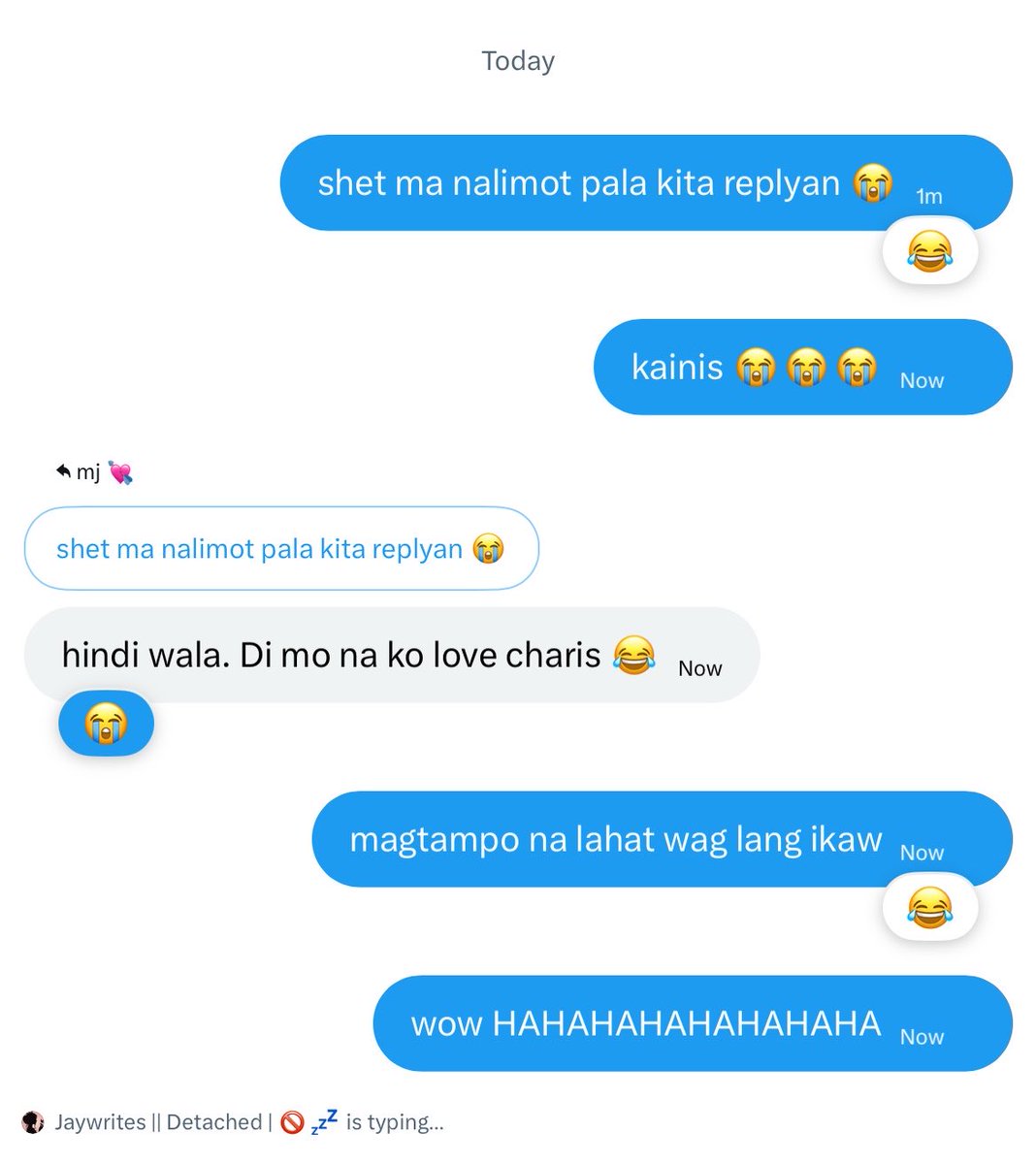 itsmjlee's tweet photo. #JayLee lubog na ba? 😞 @_Jaywritess_ https://t.co/mQDndNpEqr