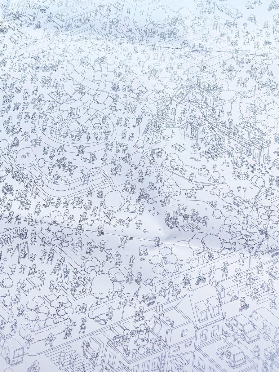 PlaySDGames's tweet photo. 🗺️🔍 Un parque, mil historias. En MicroMacro Kids la esencia original sigue intacta: todo está conectado. 🟢 Con los marcadores, los peques pueden señalar cada paso y ver cómo se desarrolla la historia en este caótico y divertido mapa. https://t.co/W3D3HygmUm