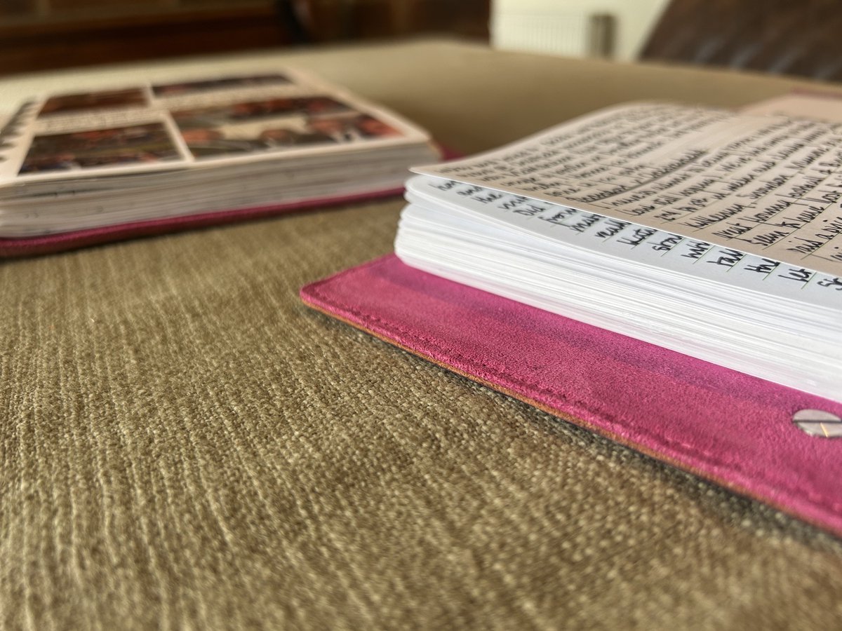Crafty_General's tweet photo. This is what 12 months of journalling looks like. 2 May 25 - 2 May 26 &amp; there’s some memories in there, amongst them:
2 Aug - Walsall
6 Sep - Barrow
8 Nov - Remembrance
6 Dec - Bolton
13 Dec - Rovers
How disappointing that it closes with yesterday’s defeat. #Journalling #GoAgain https://t.co/LAsrRsW0NM