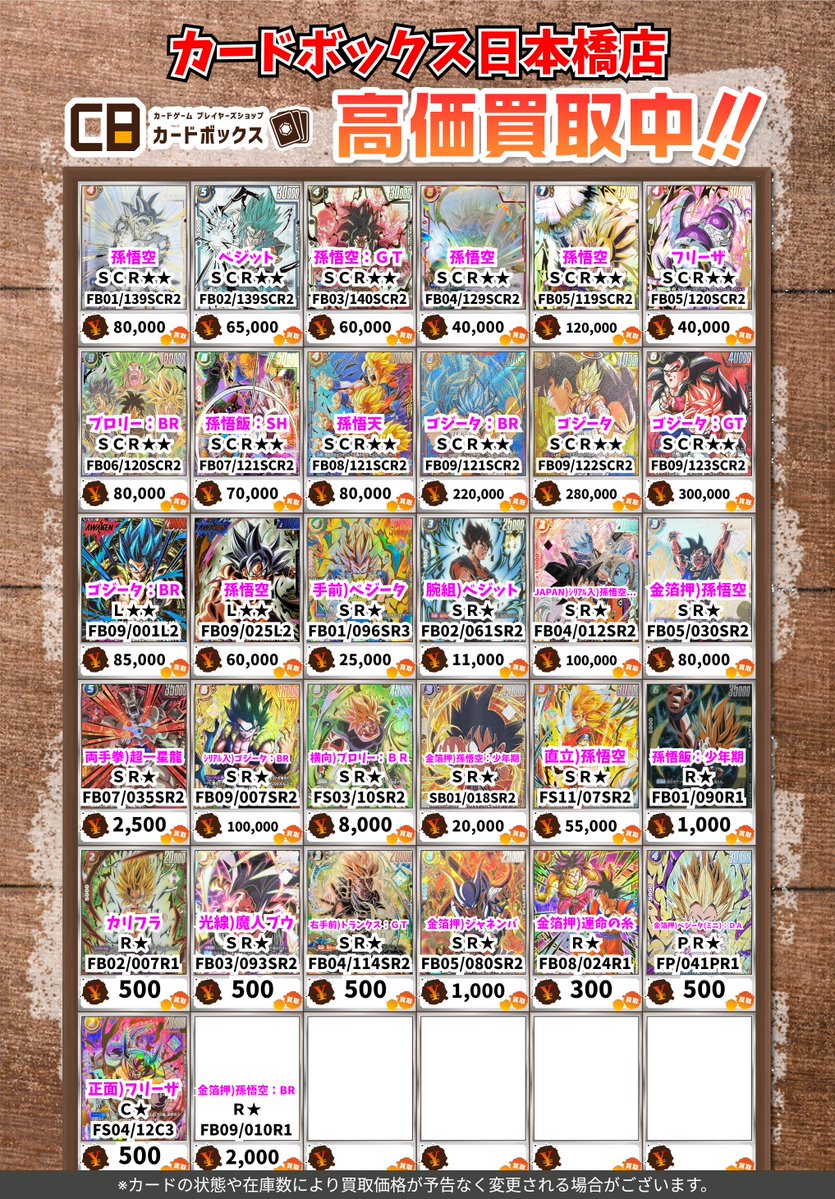 お取引中　ご購入不可　欄間 2 🐉#CB日本橋店ドラゴンボールFW買取表🔥】 いつも買取お持ち込み