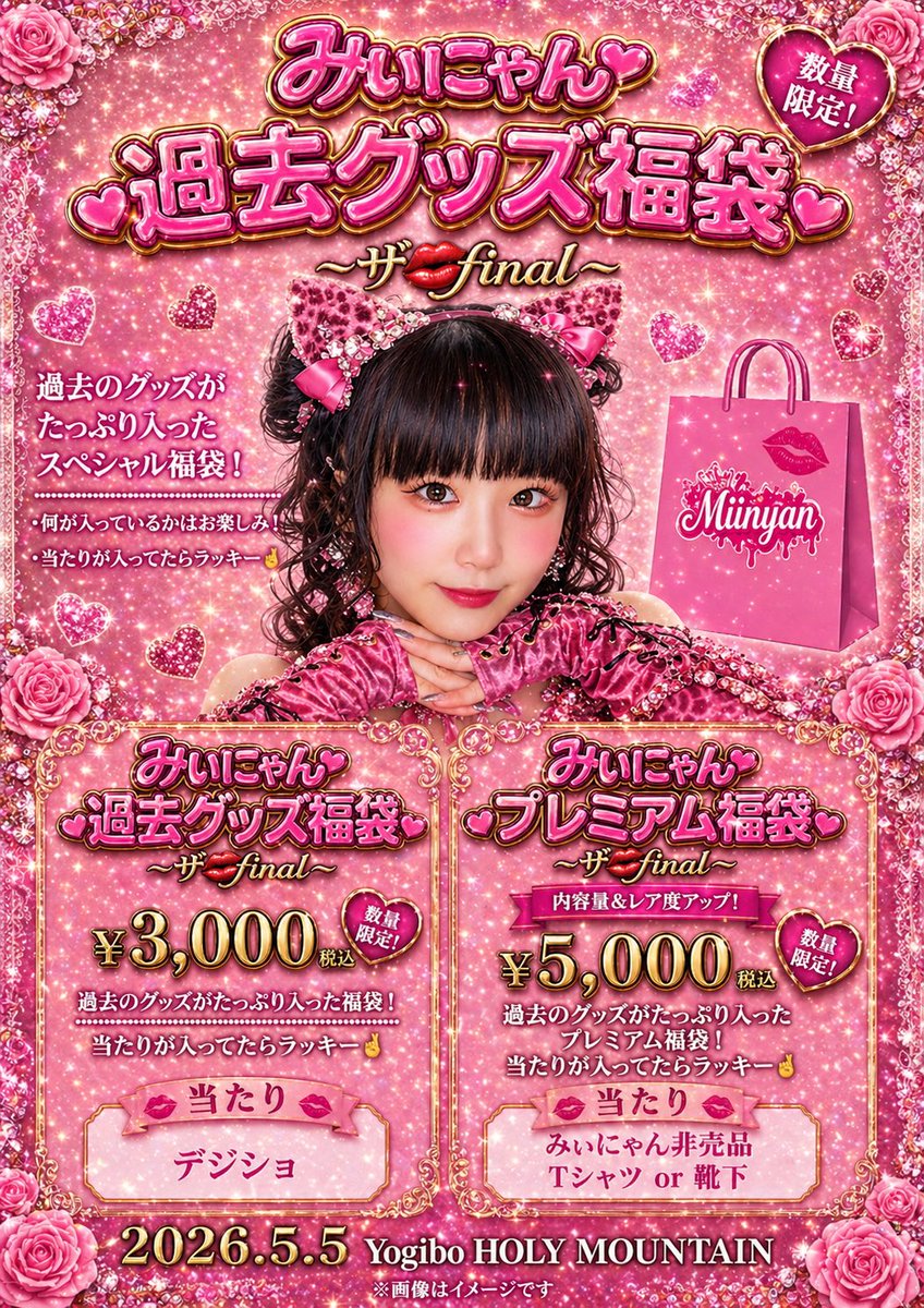 福袋も作りました⭐️ あたり付きです！ プレミアムは4つ 通常は3つ