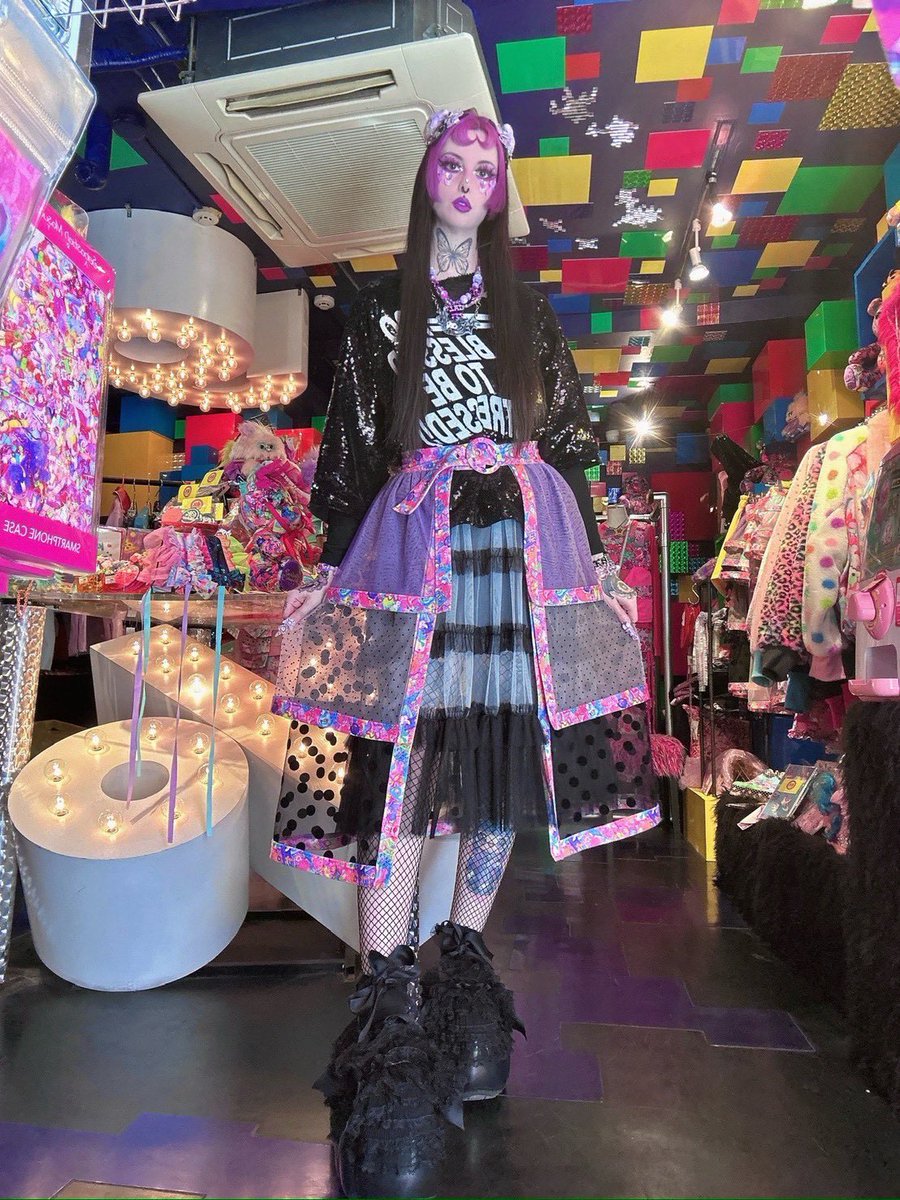 🖤 Long Tiered Pannier-Skirt Belt/ Witch's Black 🖤 This Skirt