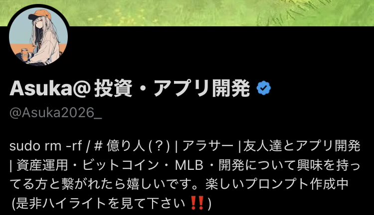Asuka@投資・アプリ開発 tweet media