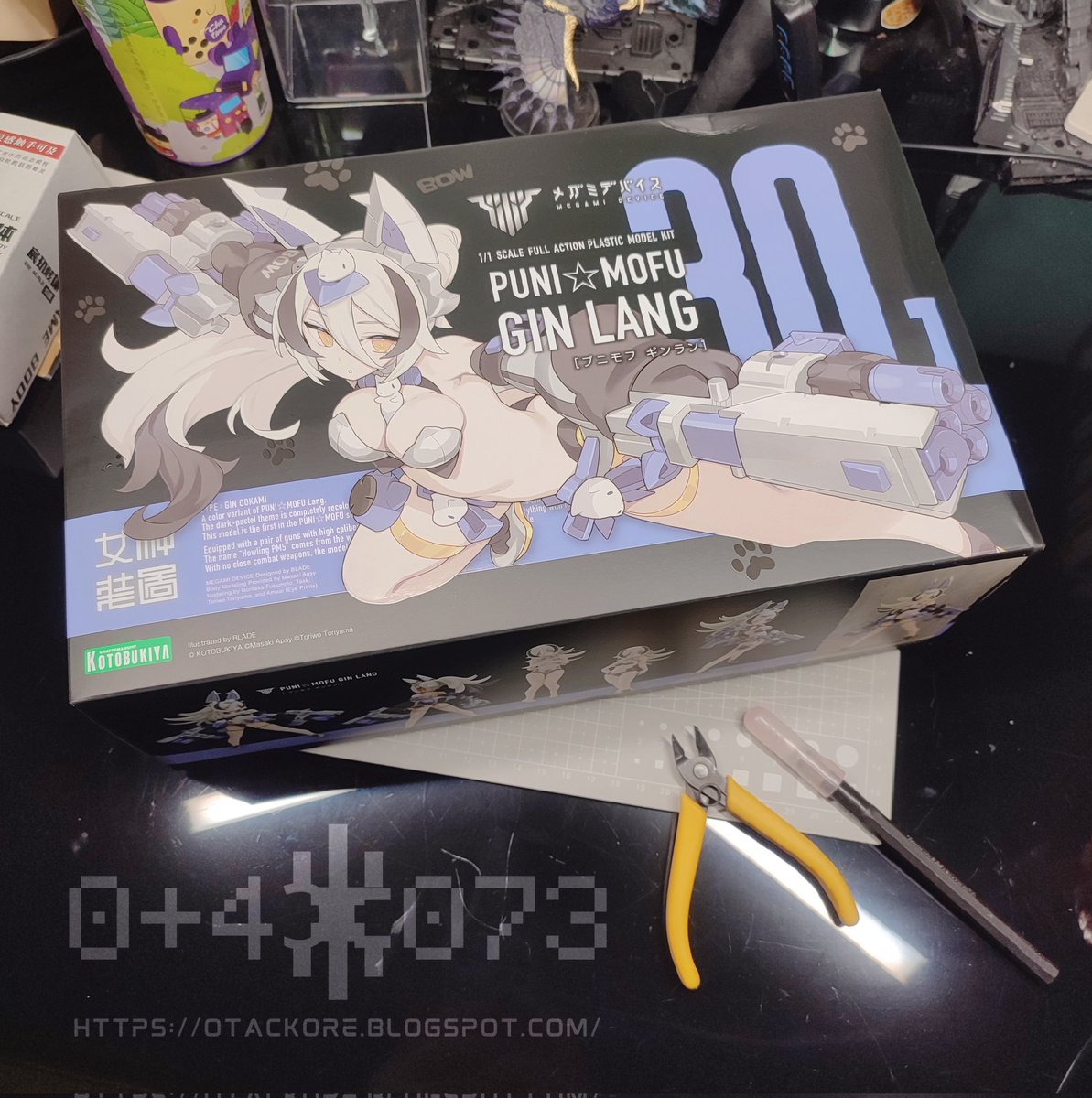 otackore's tweet photo. Megami Device: Puni⭐Mofu Gin Lang 🤍

My very first #Kotobukiya #MegamiDevice #MechaGirl kit! 

#PuniMofu #GinLang https://t.co/GMSkgRi1pA