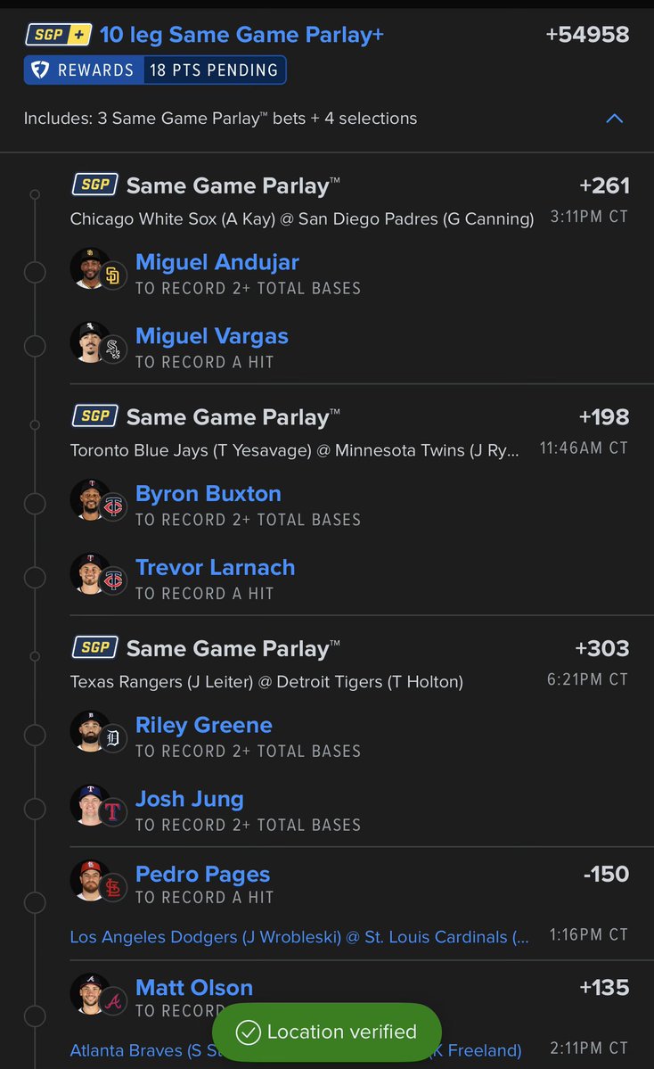 sendhelprell's tweet image. Total base &amp;amp; Hits  🔥💣📊 this should bang.
🔗: account.sportsbook.fanduel.com/sportsbook/add…

#MLB
#Baseball
#MLBTwitter
#BaseballTwitter
#SportsBetting #BettingTwitter #GamblingTwitter #MLBPicks #MayhemMade
#Gambling𝕏
#freebets