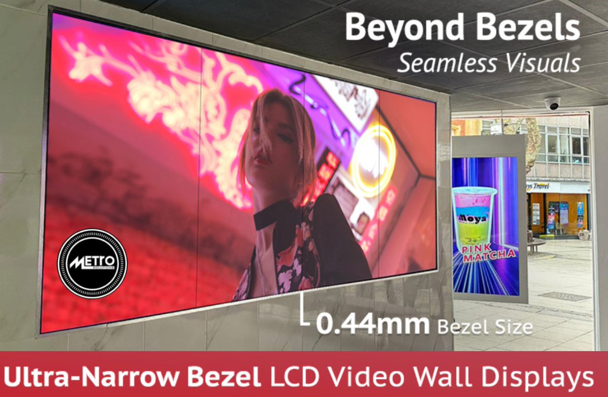 metrosolutionsx's tweet photo. #LargeFormatDisplays for business &amp; education

With a razor-thin 0.44mm even bezel, Allsee’s new Ultra Narrow Bezel LCD Video Wall Displays deliver seamless large-scale visuals across multiple digital signage displays

Metro Solutions #ProAV -Tel 021 4341123
@AllseeTech @PSNI_AV https://t.co/Ivgj6cTJ1K