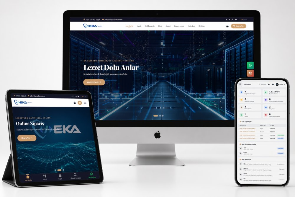 ekayazilim's tweet image. Restoranınızı dijitalleştirin 🚀

✔️ Online sipariş sistemi
✔️ Masa / paket / gel-al sipariş
✔️ Rezervasyon yönetimi
✔️ Kupon &amp;amp; kampanya sistemi
✔️ Bildirim (SMS / mail / Telegram)
Sistem kur → sipariş gelsin
🔗 ekasunucu.com/yazilim/restor…
#foodtech #restoran #ecommerce