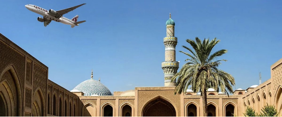 AirCargoEye's tweet image. #QatarAirwaysCargo is gradually reinstating its network throughout the #MiddleEast with the latest introduction on 7 May 2026 of a weekly one-way #B777 #freighter service from #Doha to #Baghdad.

@qatarairways #flights #airlines #carriers #aircargo #airfreight #shipments