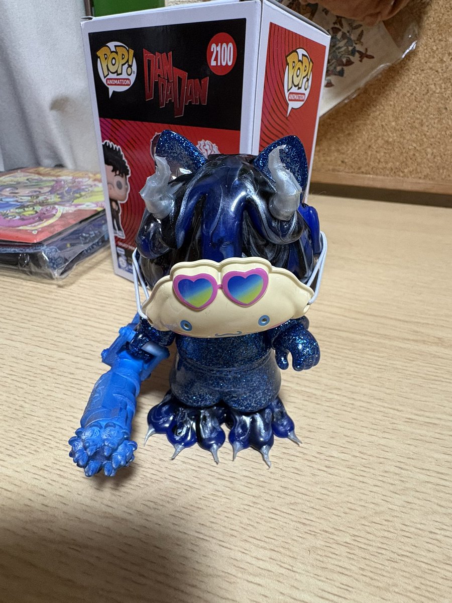 garakuta190's tweet image. 「ガトリングもってるけど こわくないよぉ〜」「キャストオフ！」『てぇっ〜ー！』
「キャストオン！」ガシャーン…

#FunkyGeek x #mon ちゃんカスタムコラボ 青のラメ良き✨️
