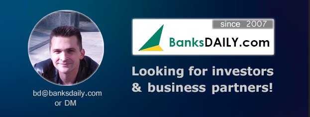 BanksDaily's tweet image. Hello! My name is Nick and I'm the founder of BanksDAILY, one of the world's largest directories of traditional and digital banks &amp;amp; financial brands (since 2007).

I'm currently looking for investors and/or business partners!

📩 bd@banksdaily.com or DM
#invest #banking #FinTech