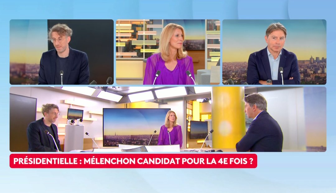 SimonBarbarit's tweet photo. Jean-Luc Mélenchon, bientôt candidat pour la quatrième fois, distance encore la gauche en ordre dispersé ? C'est le débat de ce dimanche dans La politique s'éclaire sur @franceinfo  avec @SoccolB  France TV https://t.co/SBZ7nBnV6p https://t.co/YTVSZEruLQ