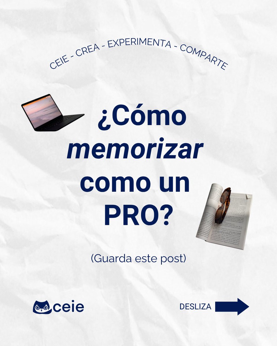 ceie_es's tweet image. 💭 ¿Cómo memorizar como un PRO? 🤔

📚 (Guarda este post) 💁🏻

🧠 Estudia en bloques cortos
✍️ Activa la memoria
🧘🏻 Descansa de verdad

🎯 ¡Tú puedes! 🔥

#online #estudiaronline #estudiantes #genz #tipsandstricks #estudiaconmigo #study #studywithme #studytips #fyp