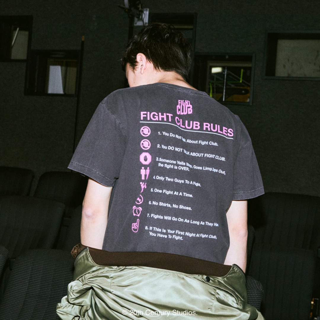 GOOD_ROCK_SPEED's tweet photo. 映画『Fight Club（ファイト・クラブ）』
作品のアートワークを使用したグラフィックTシャツコレクション。

現在公式オンラインストアにて予約販売中。
お届けは6月上旬を予定しております。