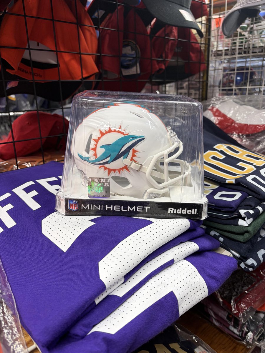 NFL レボリューション スピード ミニヘルメットの #MiamiDolphins 再