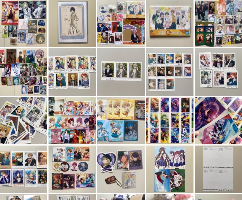 มีเยอะแต่ถ่ายไม่ครบ บางงานไม่ได้ถ่ายแยก เพราะบางอันจะมาเปิดเสนอราคา เดี๋ยวมาสอบถามก่อนน้า

#ตลาดนัดไอนานะ #ตลาดนัดidolish7
#ตลาดนัดฮิปไมค์ #ตลาดนัดhypmic
#ตลาดนัดอันสึตะ #ตลาดนัดสึกิอุตะ #ตลาดนัดtsukiuta
