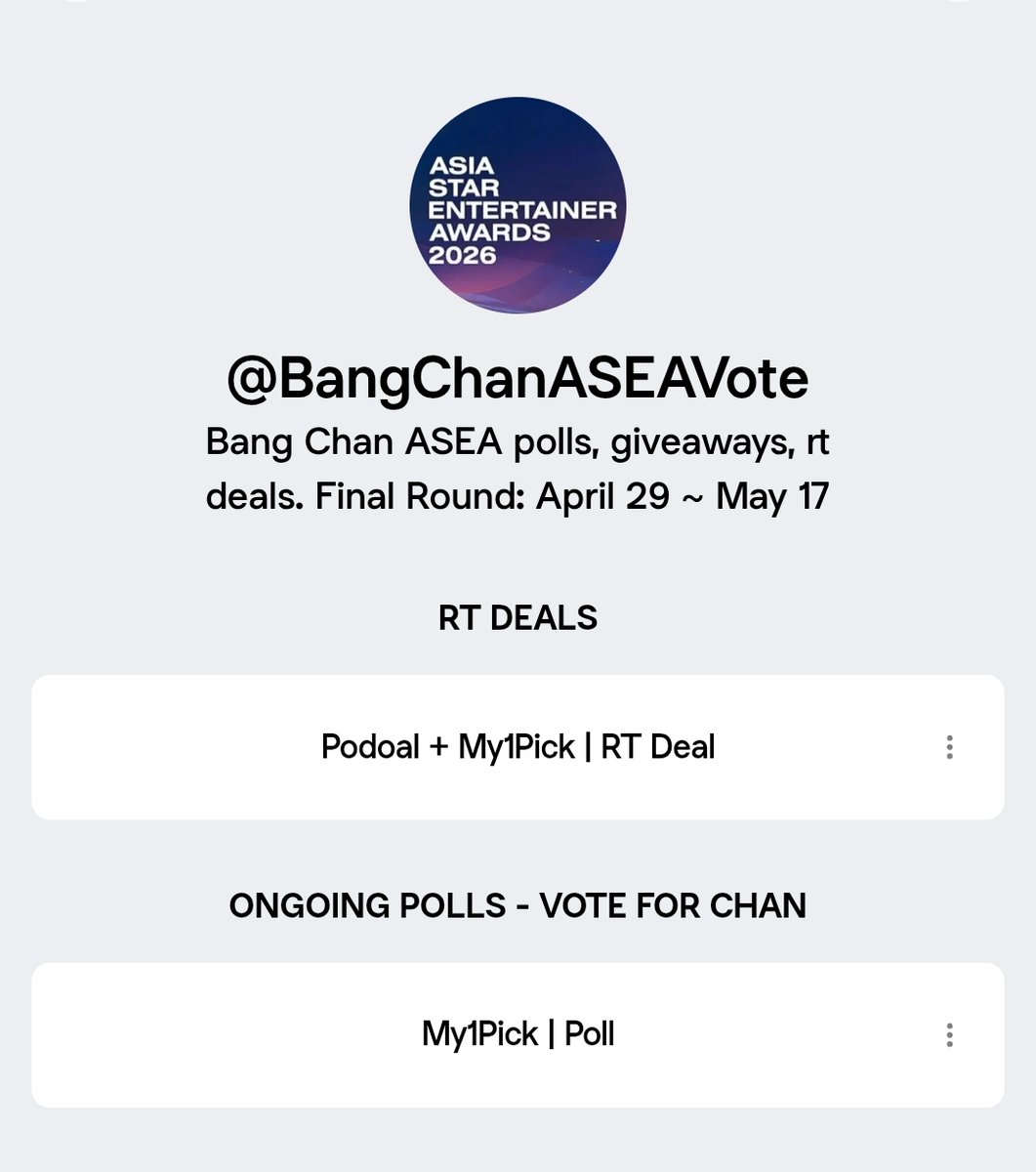 We have a lot to do if we want to give this award to Chan. It’s understood that this isn’t mandatory, but as a fandom, we should all contribute to supporting him right now.

Let’s at least win the ongoing poll and rt deal, you can easily find all the useful links here: