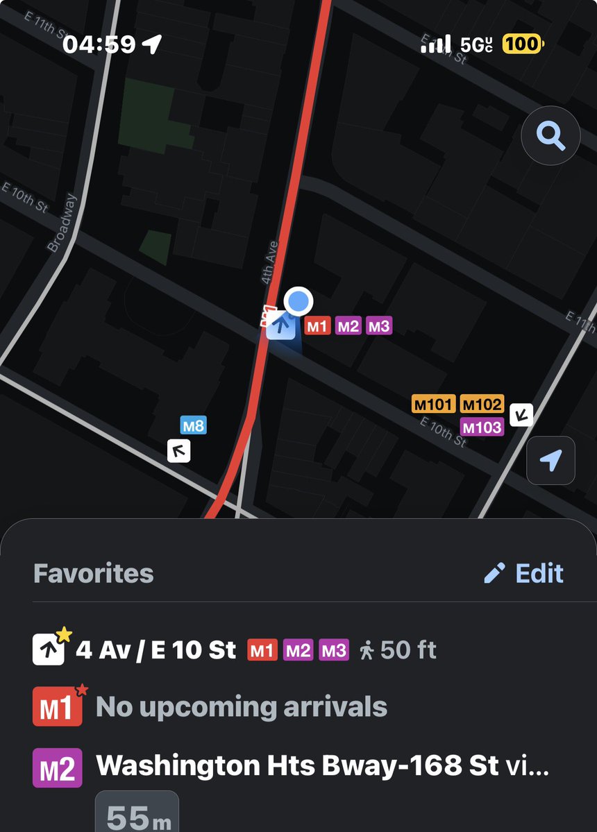 mfrick100's tweet image. I believe this is 4 x weeks in a row now that the schmucks at @MTA @NYCTBus failed to list the current M2 bus I’m on. According to their wonderful new app, next one is nearly an hour off, yet, see, here it comes. Goddamn they’re a bunch of failures there. #mta