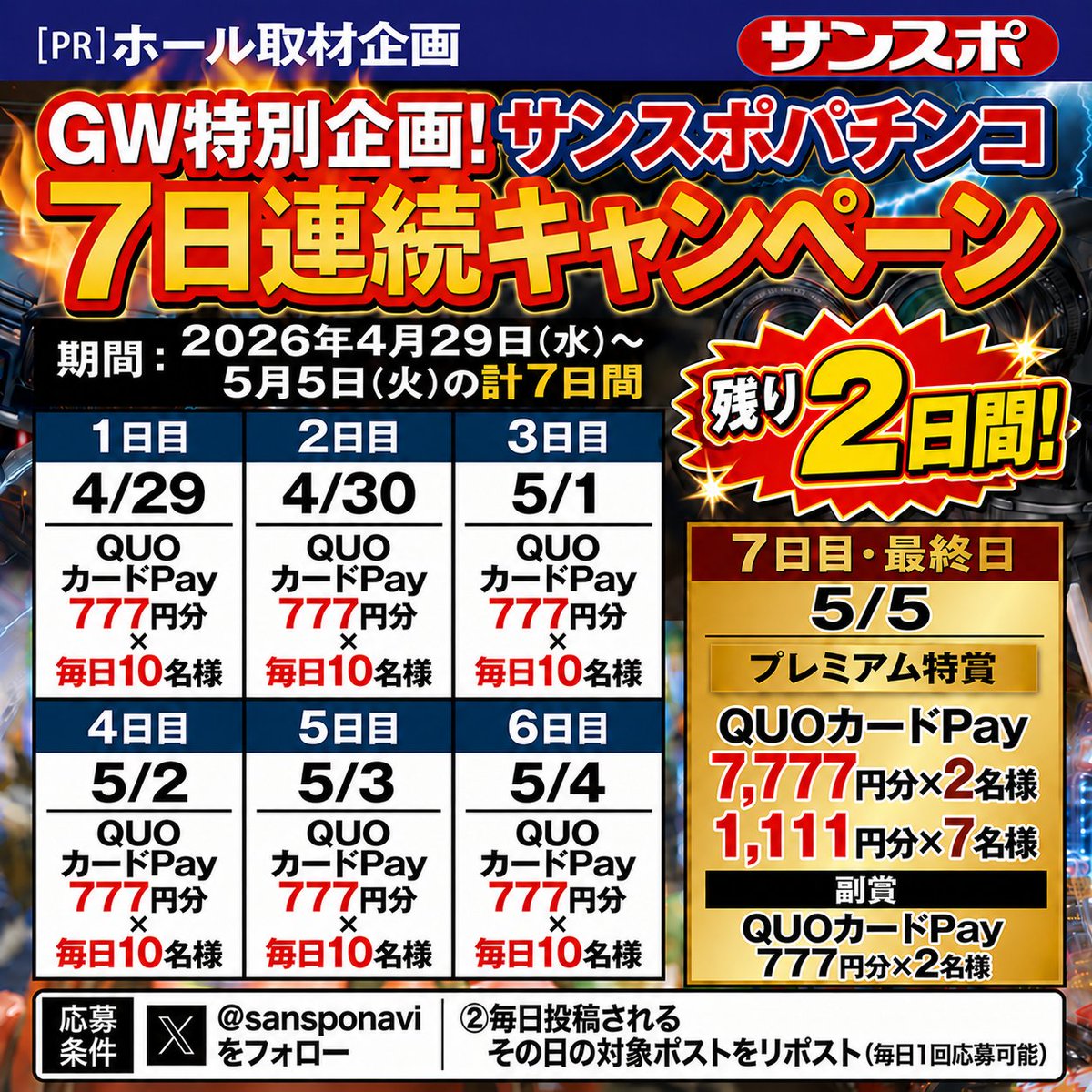 【サンスポ パチンコ】ホール取材ナビ tweet media