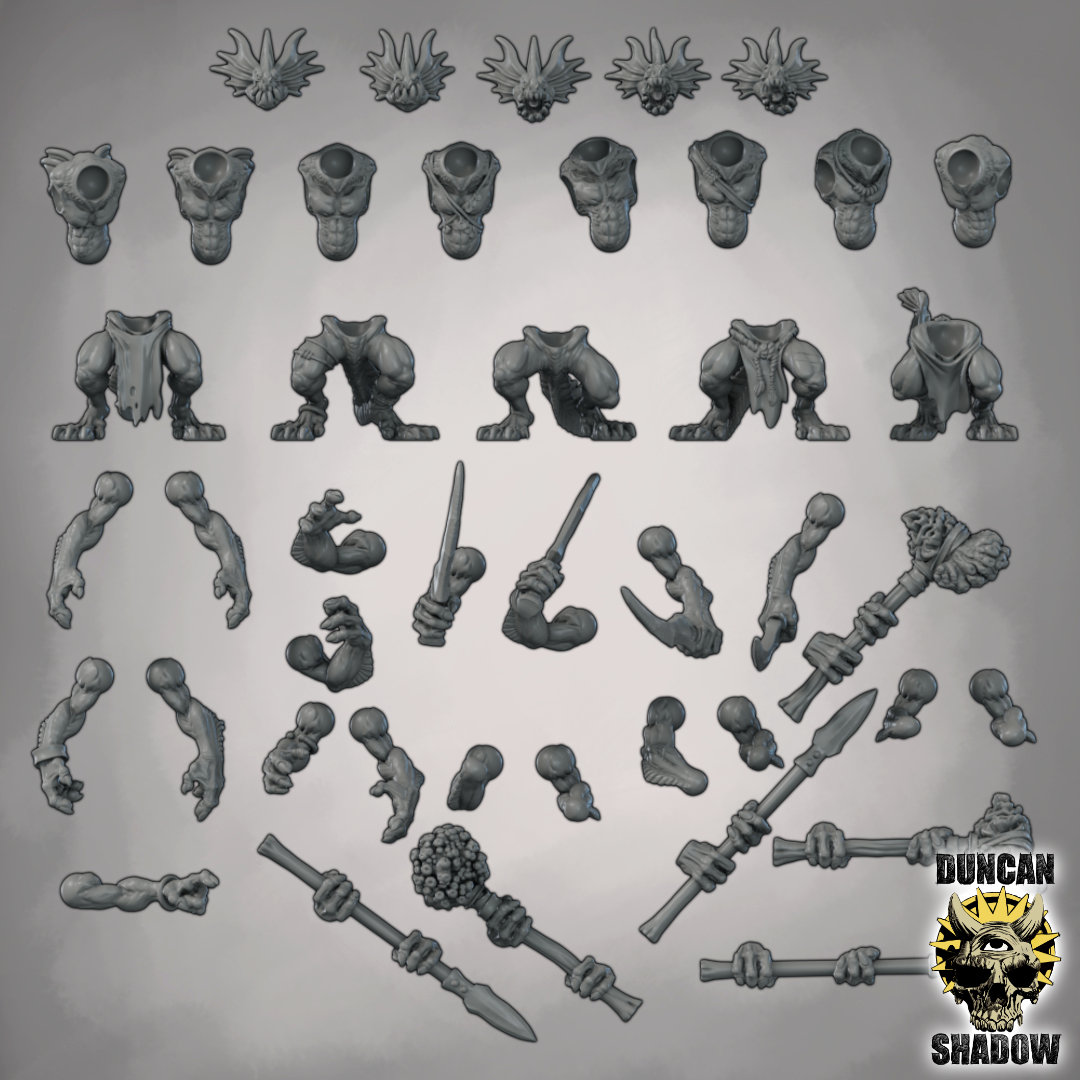 DuncanShadow's tweet image. Sahuagin Multipart kit 
Continuing the expanding MPK range 
I've had a few requests to expand the Sahuagin with extra parts for Mermaid tails and four armed versions. So there will be more expansions to this kit in the near future.

#3dprinting #sahuagin #dnd