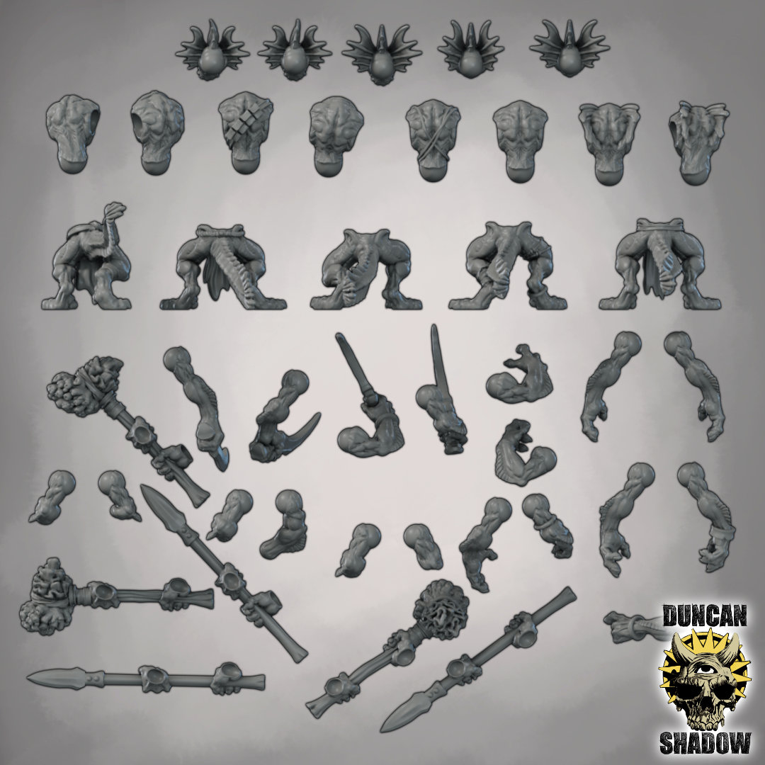 DuncanShadow's tweet image. Sahuagin Multipart kit 
Continuing the expanding MPK range 
I've had a few requests to expand the Sahuagin with extra parts for Mermaid tails and four armed versions. So there will be more expansions to this kit in the near future.

#3dprinting #sahuagin #dnd