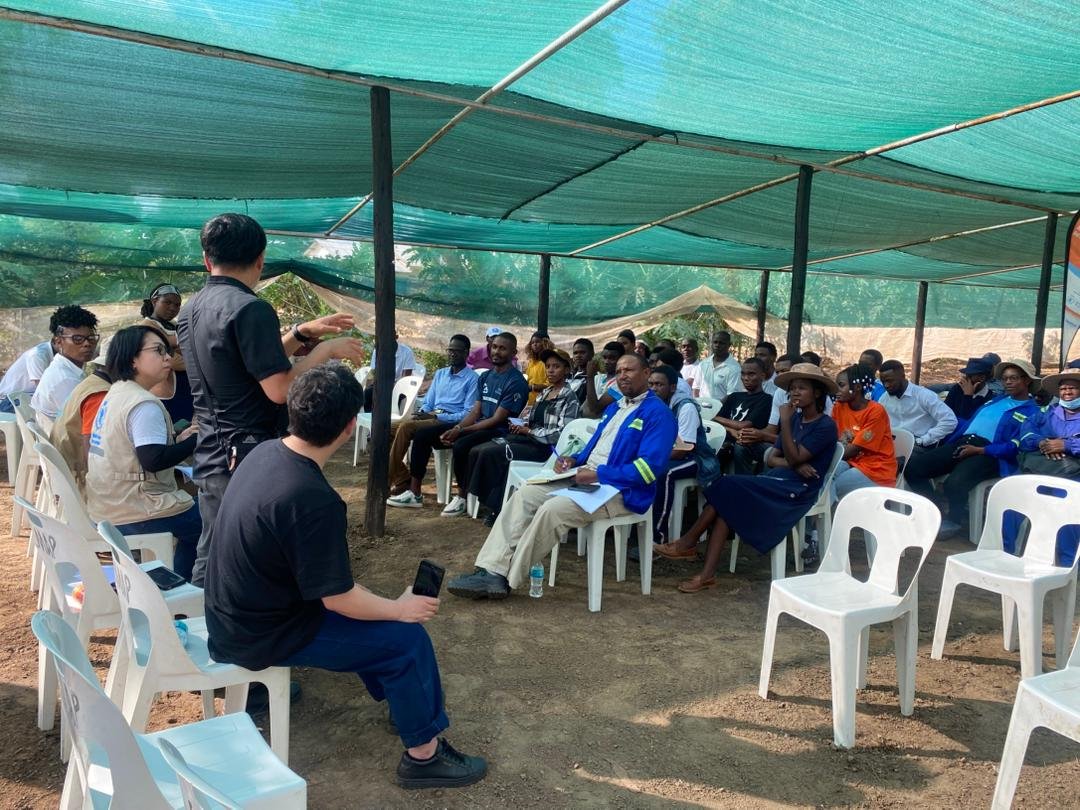 RCCA_Youth's tweet photo. On Tuesday, 29 April 2026, @RCCA_Youth was glad to host a delegation from the World Food Programme (WFP), Zimbabwe, and the Tokyo International Conference on African Development (TICAD) at the RCCA Nursery Site. A discussion with young people brought together 30 participants from Tongogara Refugee Settlement. The engagement focused on youth innovation and sustainable, resilient initiatives.

RCCA had the opportunity to present the need to scale up our nursery production of tree and vegetable seedlings. Our project, which needs to be accelerated, fosters climate resilience through tree planting and horticultural production, promoting climate-smart agriculture to produce vegetables at scale for community needs. It has the capacity to empower youth, support environmental conservation, and help address the impacts of climate change in our community.