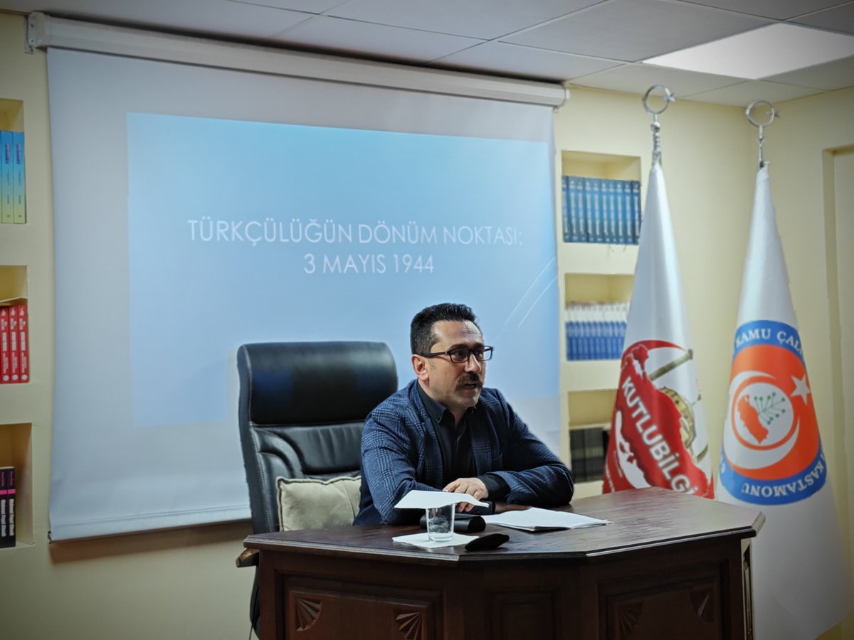 TurkavKastamonu's tweet photo. 3 Mayıs Türkçülük Günü şerefine "Milliyetçilik ve Millî Şuur: 3 Mayıs'ın Öğrettikleri" konulu konferansımızı gerçekleştirdik. https://t.co/Ffg7dNhPAF