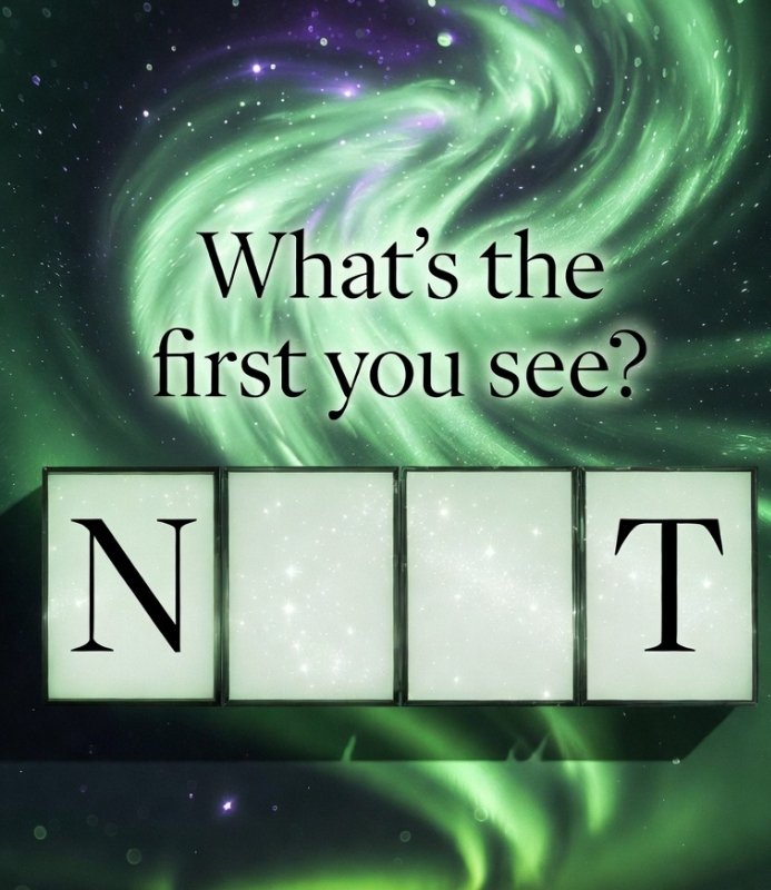 Good afternoon everyone!
What's the first you see?