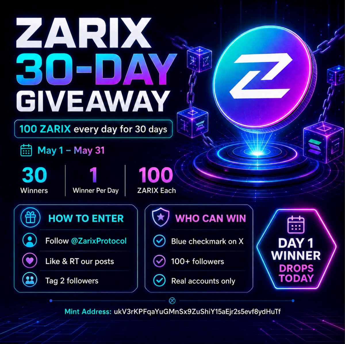 Zarix Protocol tweet media