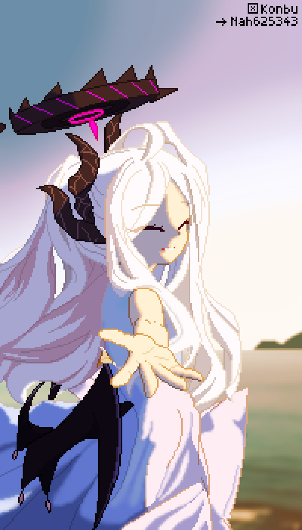 Konbu423's tweet image. #ブルアカ #pixelart #空崎ヒナ

히나 대령이요~~