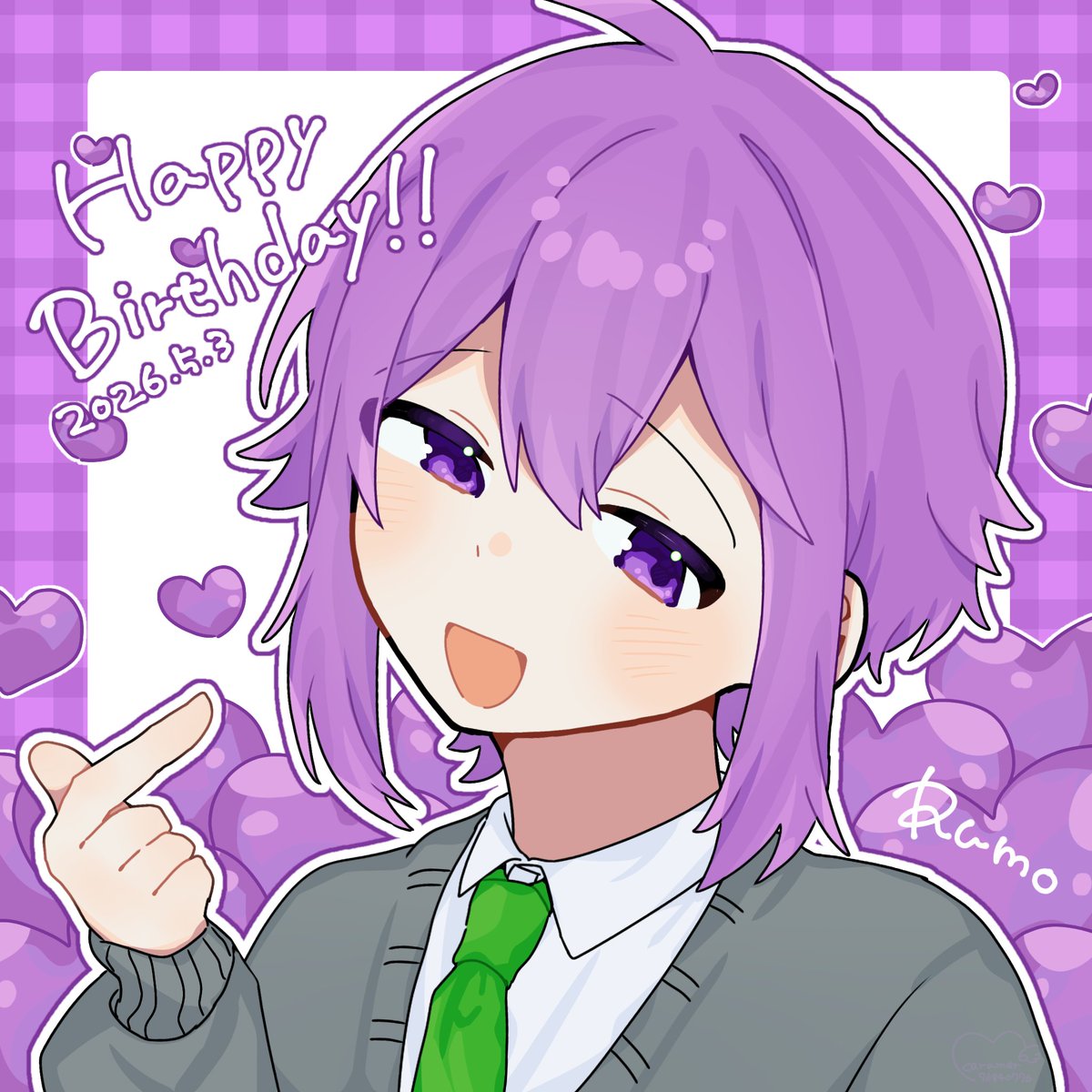 Karamer76840776's tweet photo. お誕生日おめでとうございます🎉🎂✨
素敵な一年になりますように🫶💜
 #るも仕事やめるなよ2026 
 #るものらくがき帳 https://t.co/GuIizDWeF8
