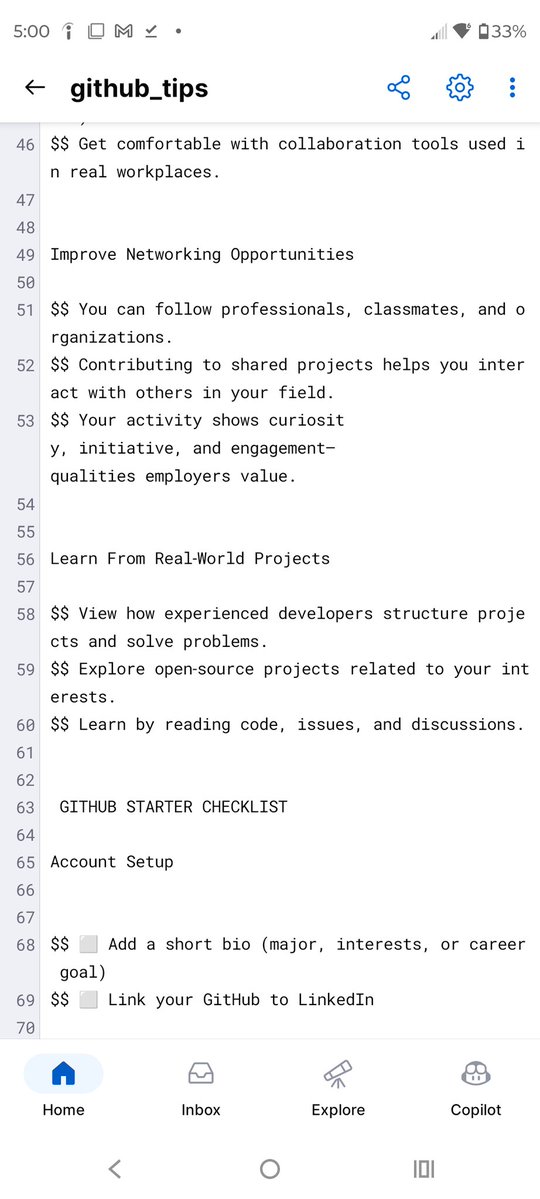 Zero_Greene's tweet image. DeVry shared some GitHub notes, so here are the ones I'm not and maybe we're not doing already since you're hopefully following my ish already. github.com/AkinwaleOwi
....
#github #webdevelopers #gamedevelopers #programmers #tampaprogrammers