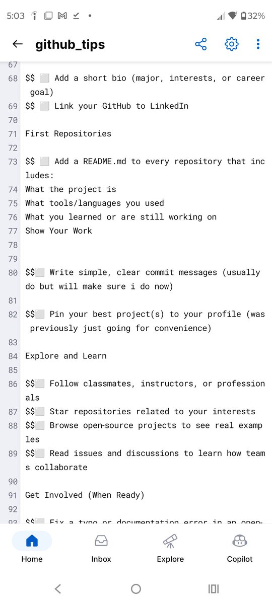Zero_Greene's tweet image. DeVry shared some GitHub notes, so here are the ones I'm not and maybe we're not doing already since you're hopefully following my ish already. github.com/AkinwaleOwi
....
#github #webdevelopers #gamedevelopers #programmers #tampaprogrammers