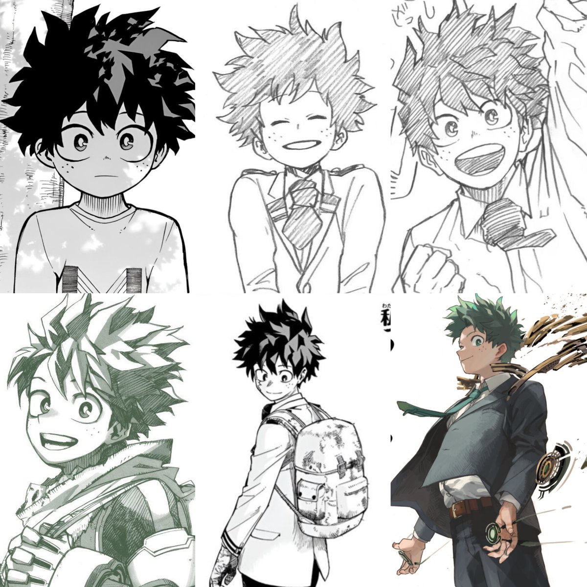 Silanotes1's tweet photo. Izuku Midoriya's growth https://t.co/oAtlYasVxY