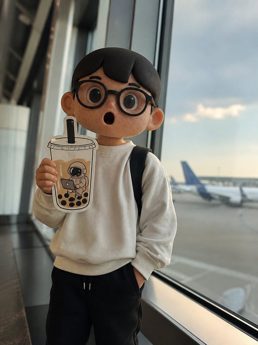 Quiet Moments at the Terminal with Whimsical Art - PromptGather image 1